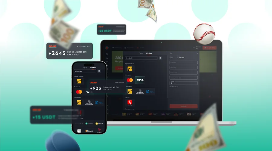 Payment methods in Pin Up Bet